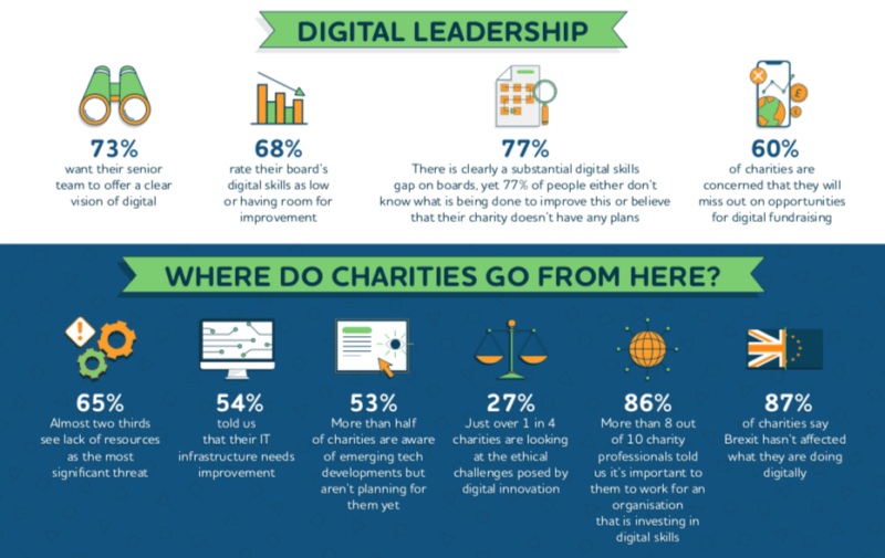 Charity Digital Skills report infographic