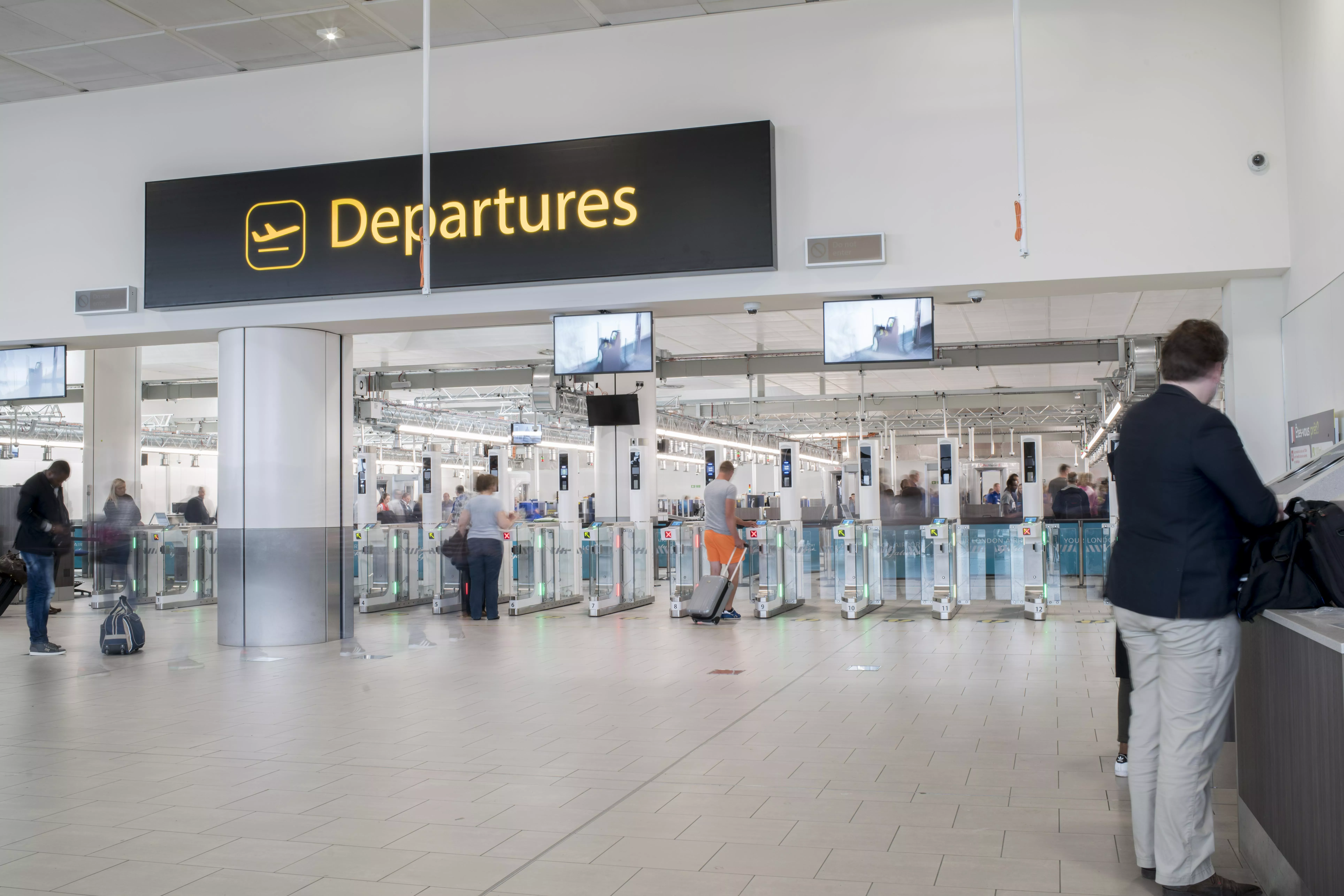 Gatwick Airport North Teminal security e-gates - photo: Gatwick Airport Ltd