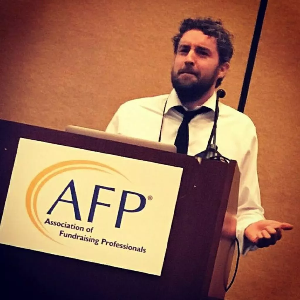 Simon Scriver speaking at AFP conference