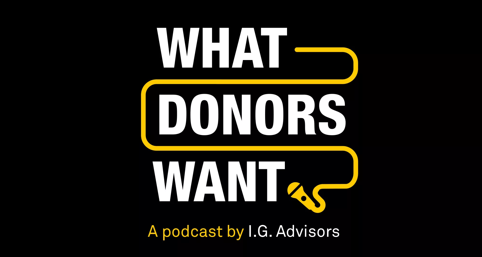 What Donors Want podcast logo