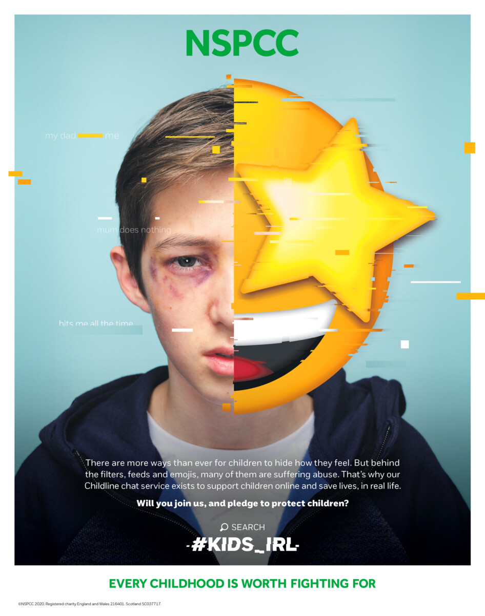 NSPCC Kids in Real Life campaign poster