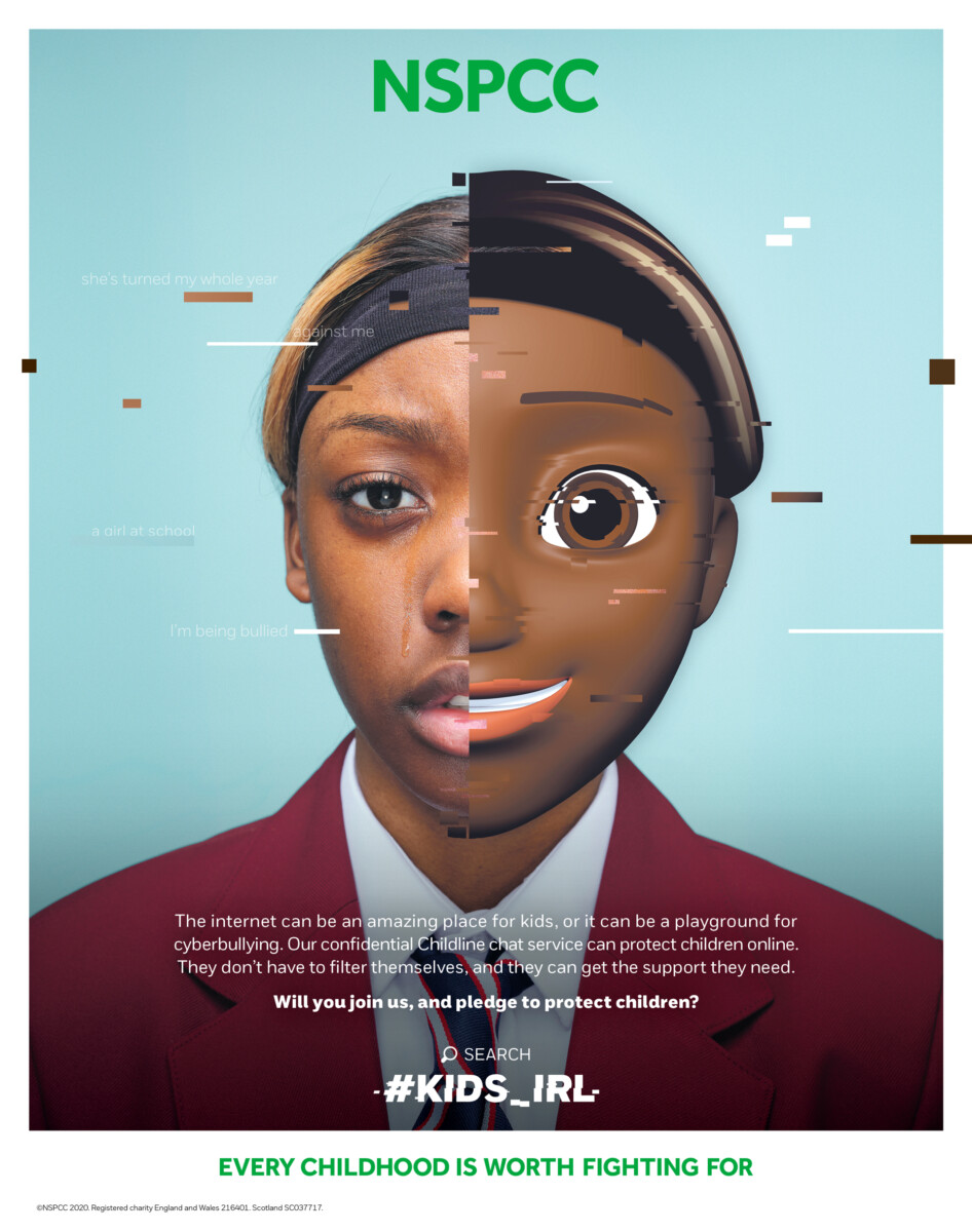 NSPCC Kids in Real Life campaign poster