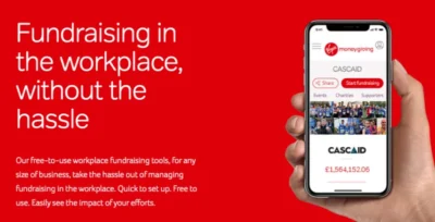 Fundraising in the workplace without the hassle - Virgin Money Giving promotion