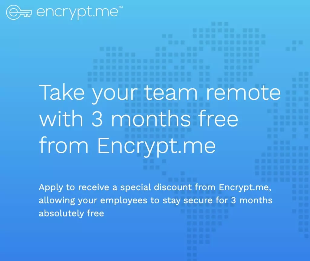 Encrypt.me offer of three months free access