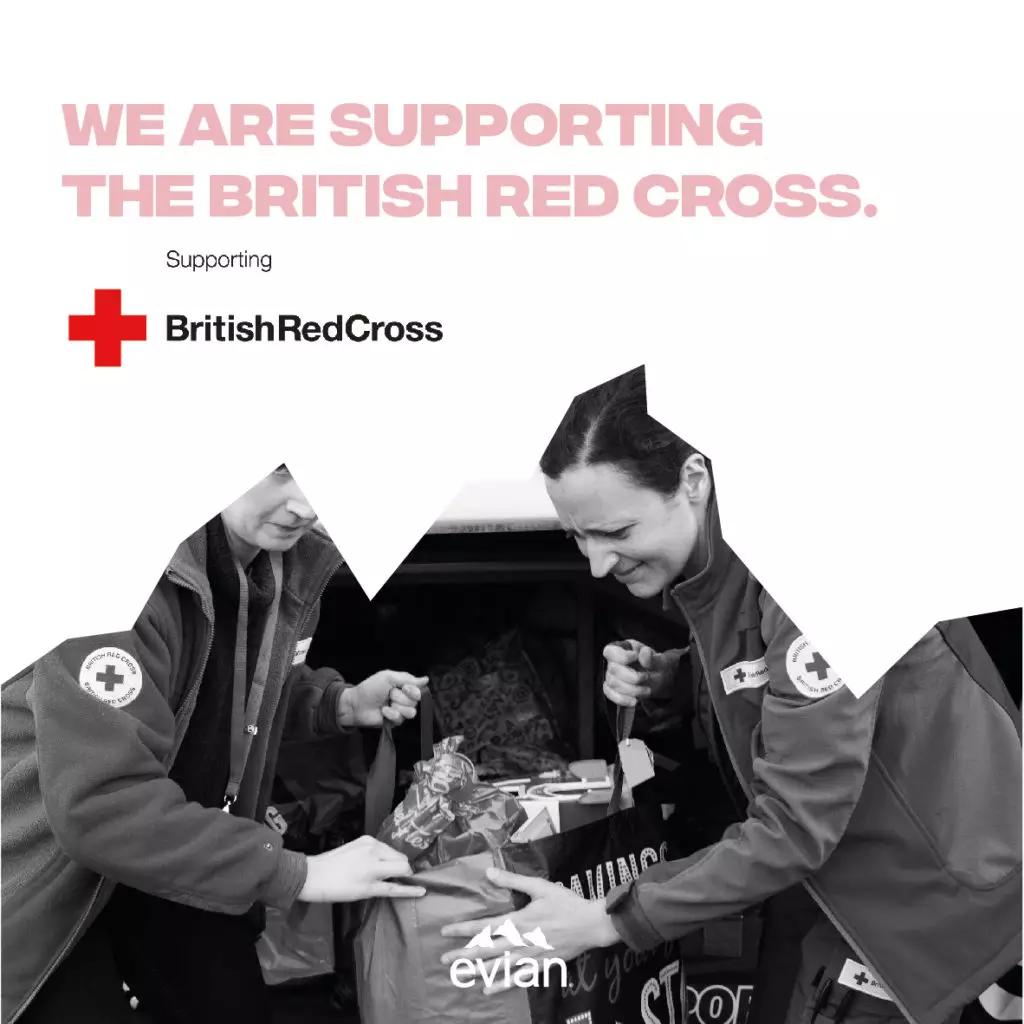 Evian supporting the British Red Cross