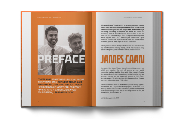 Preface by James Caan in Small Change Big Difference book