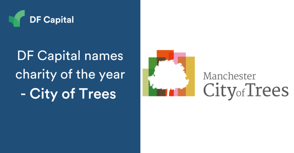 An announcement about DF Capital chosing City of Trees as its charity of the year