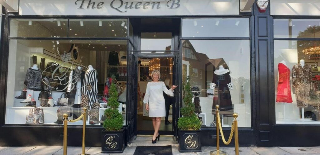 Jodie Tanner standing outside her shop The Queen B Boutique