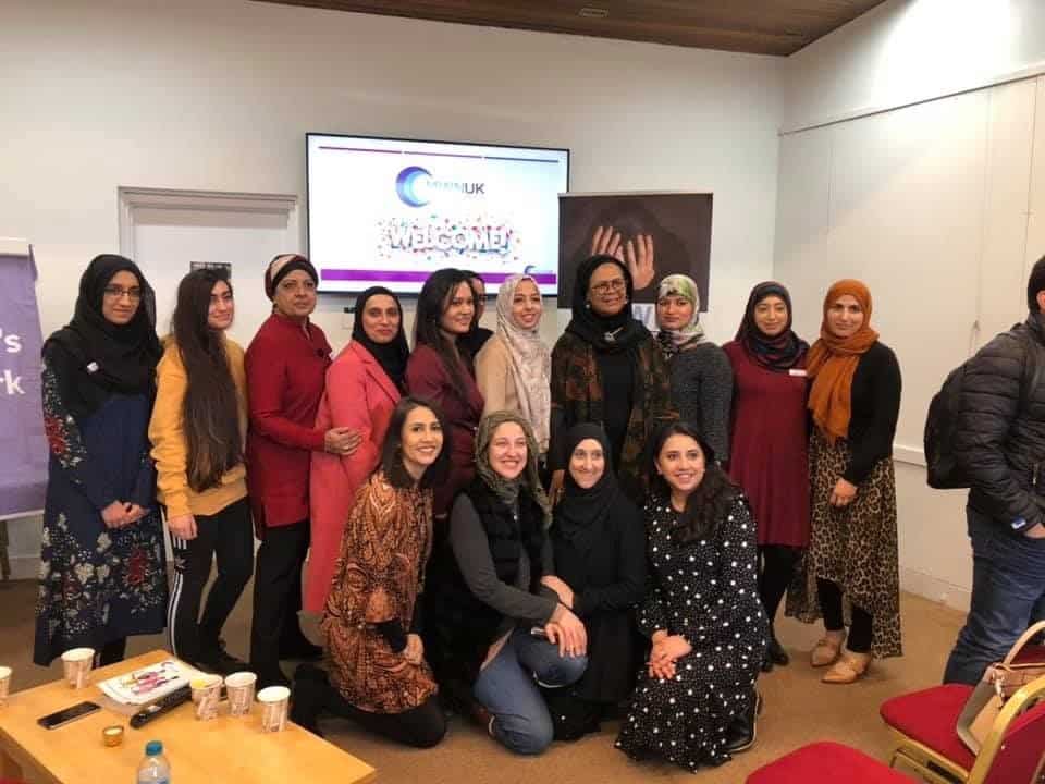 Group shot of women from Muslim Women's Network UK (