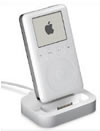 White Apple iPod and charger