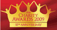 Charity Awards crown logo - 2009, 10th anniversary