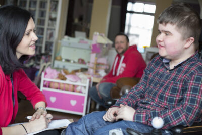 Weston Charity Award winner Disability North: Vici Richardson and her son, Zak
