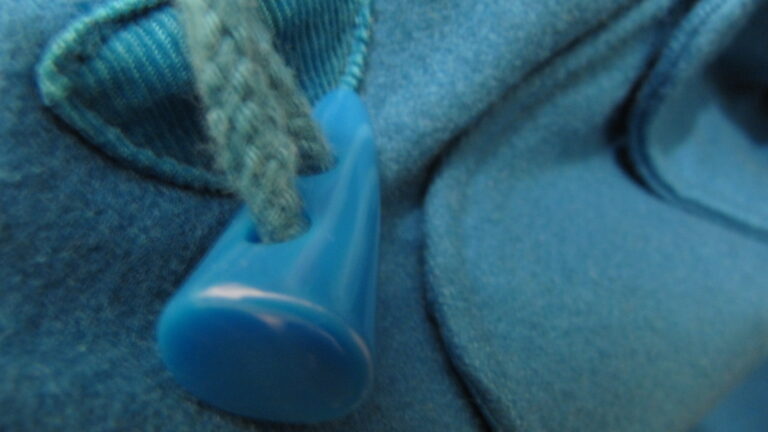 Blue winter coat with toggle. Photo: Howard Lake