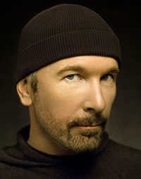 The Edge in U2 - photo: Kevin Mazur