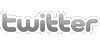 Twitter logo in grey