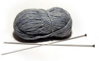 Ball of wool and knitting needles. Photo: Emma McCreary