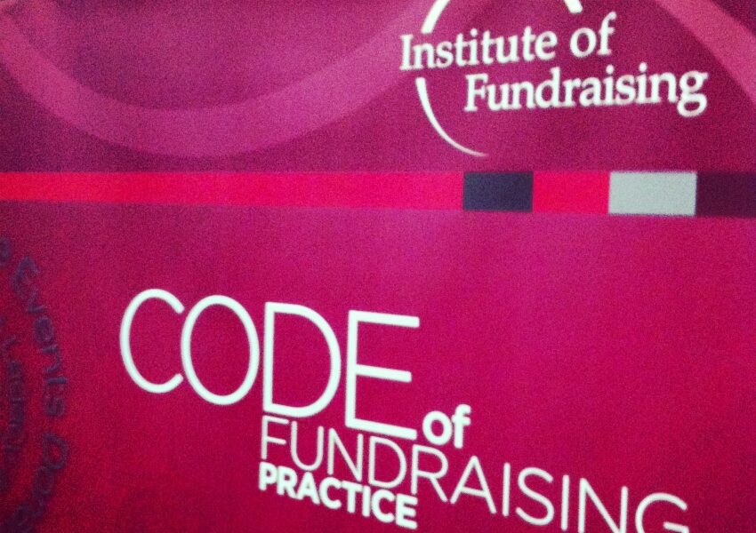 Code of Fundraising Practice - from IoF banner. Photo: Howard Lake