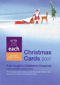 EACH Christmas Cards catalogue cover 2007