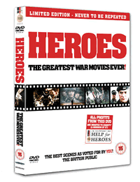 Heroes - the greatest war movies ever (DVD cover)