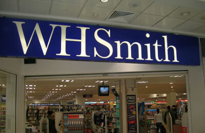 WH Smith logo above its store entrance. Photo: Gene Hunt on Flick.com