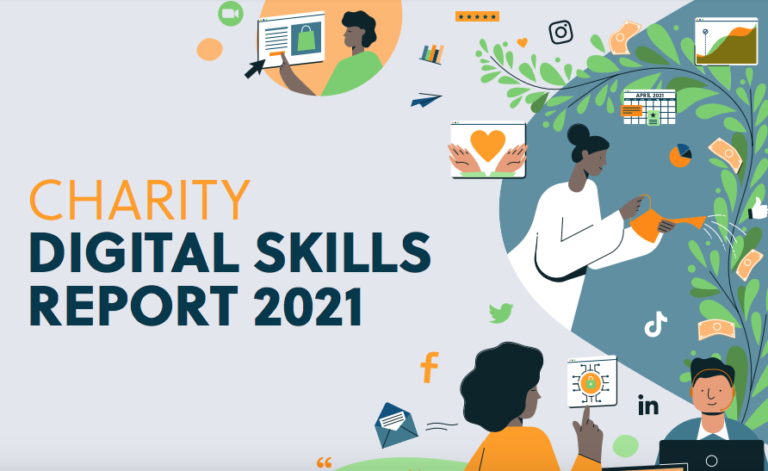 Cover of Charity Digital Skills Report 2021