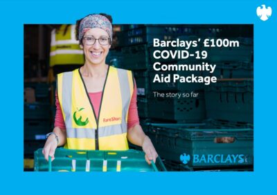 Barclays' COVID-19 Community Aid package - cover of its impact report