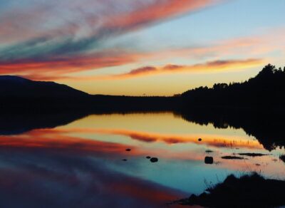 sunset in the Scottish Cairngorms