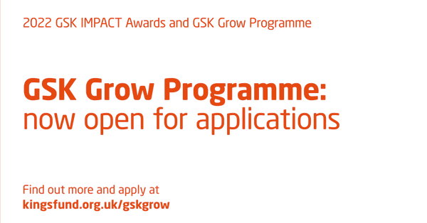 GSK Grow Programmes is open for applications