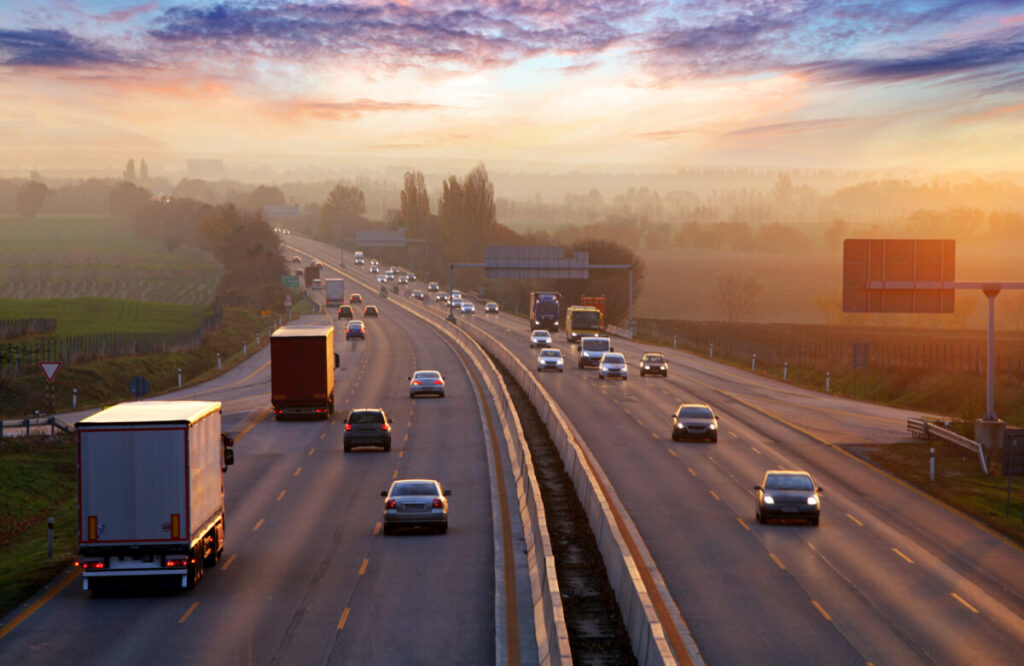 Traffic on motorway. Photo: iStock - source: Road Safety Trust