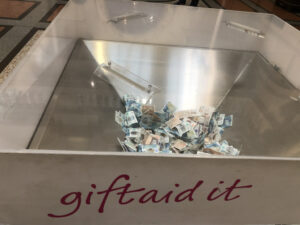Gift Aid It logo at Bristol Museums and Galleries. Photo: Howard Lake