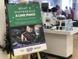 What a difference a cake makes. M&S supports Macmillan's World's Biggest Coffee Morning. Photo: Howard Lake