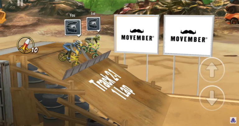 Movember in-play advertising