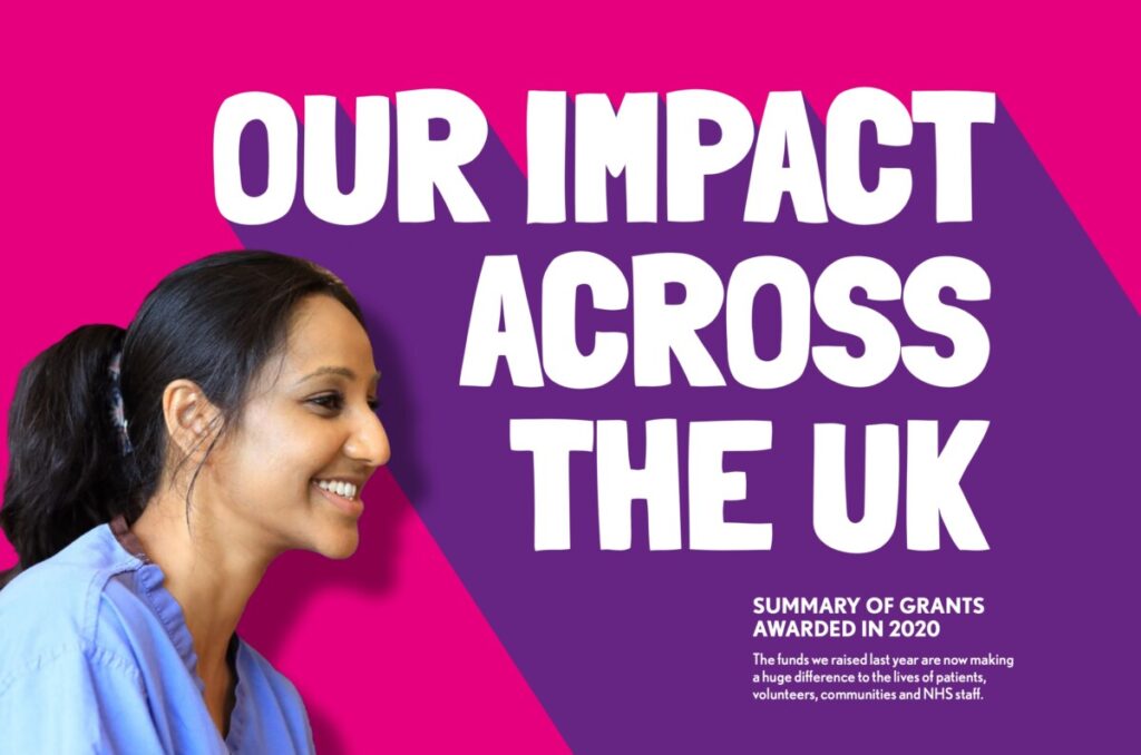 Our impact across the UK - from NHS Charities Together's 2020 Annual Report