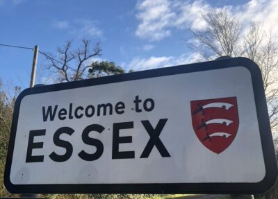 Welcome to Essex - road sign. Photo: Howard Lake