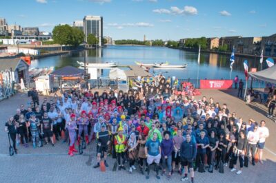 The Morgan Stanley employees took part in a Dragon Boat race to raise funds