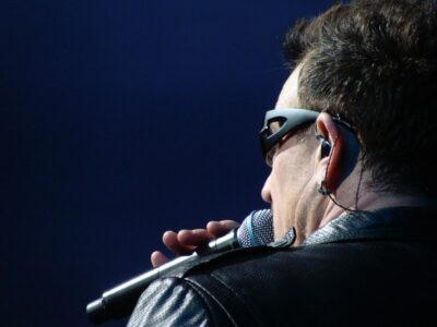 Bono, lead singer of U2. Photo: Unsplash