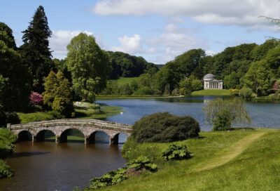 Stourhead looking out over the lake