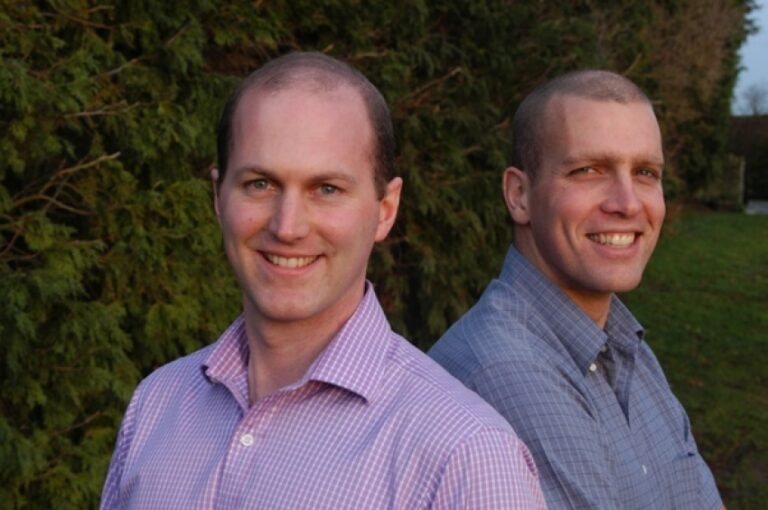 Ben Brabyn and Matt Cooper, founders of Bmycharity