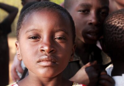 African children looking head on at the camera
