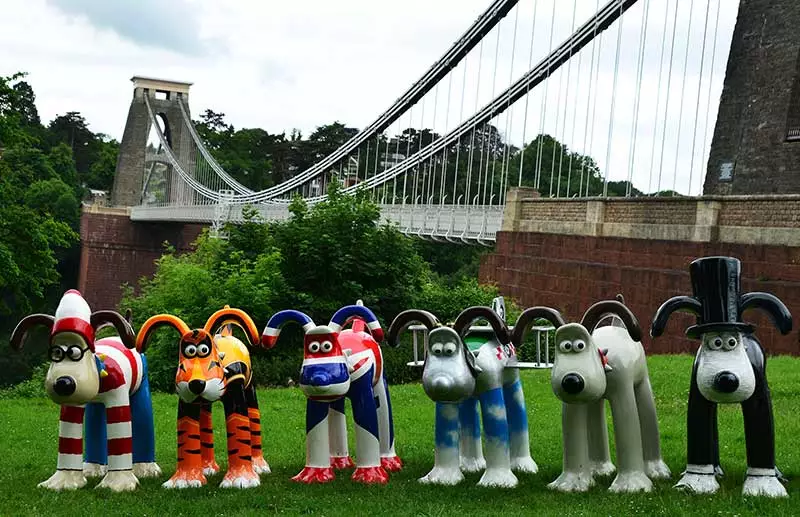 Gromits Unleashed at Clifton Suspension Bridge, Bristol