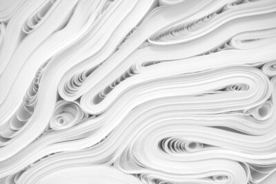 Printing paper squashed together - image: Unsplash