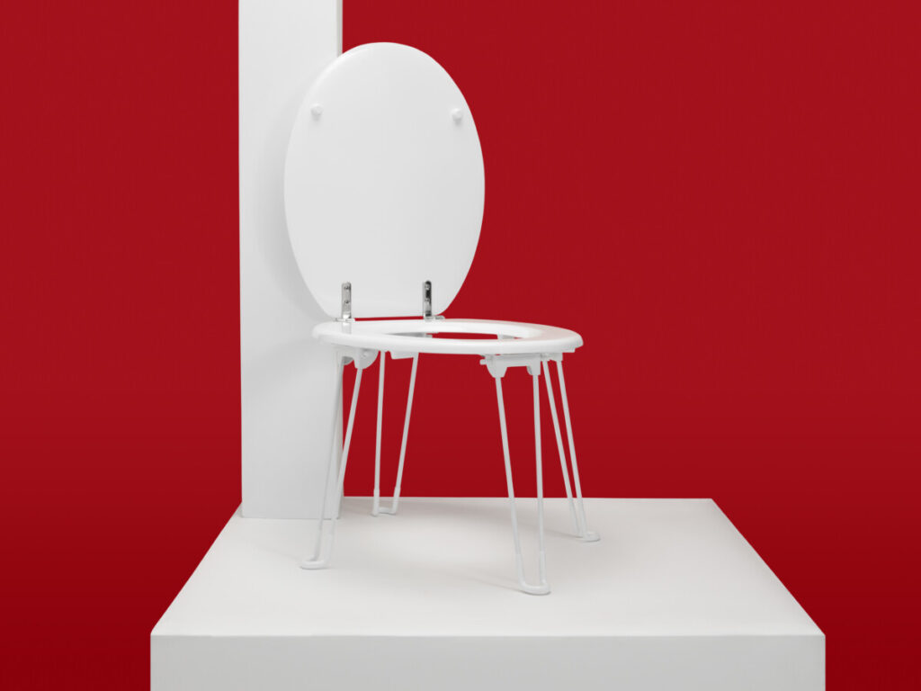 Artist Seema Mattu toilet seat design for WaterAid x Rankin Best Seat in the House for World Toilet Day 2021