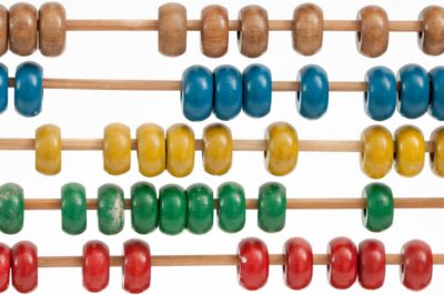 Abacus with coloured counters. Unsplash.com
