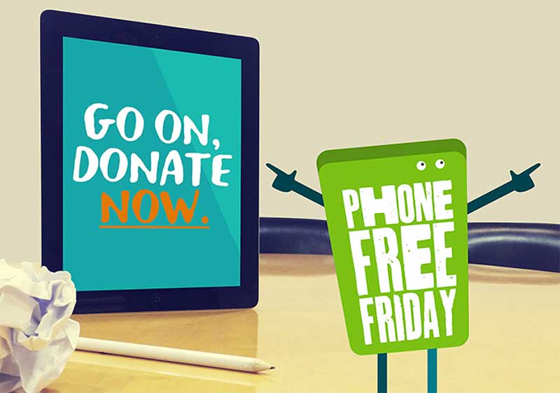 Samaritans' Phone-Free Friday campaign promotion