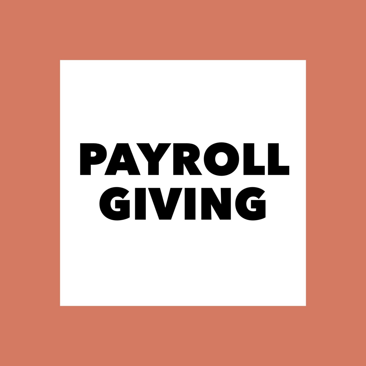 Payroll giving