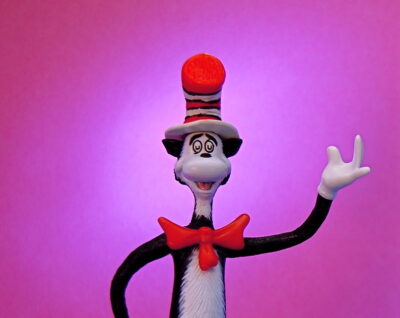 Toy/model of The Cat in the Hat (detail) . Photo: jdhancock on Flickr.