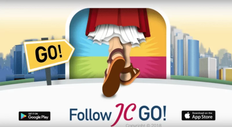 Follow JC Go! - app screenshot