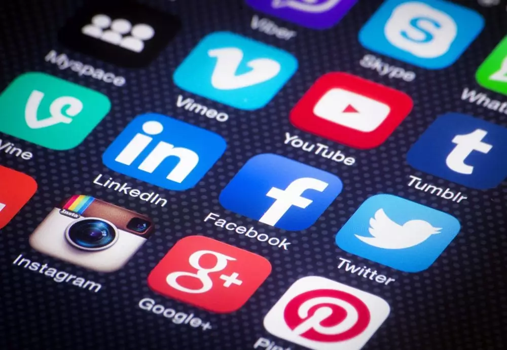 Social media app icons on a phone screen. Image: Shutterstock.com