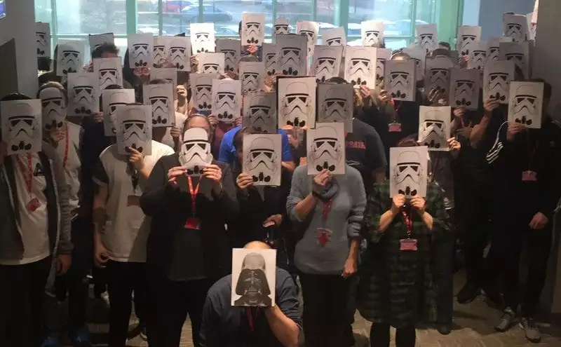 Star Wars Storm Troopers' paper masks