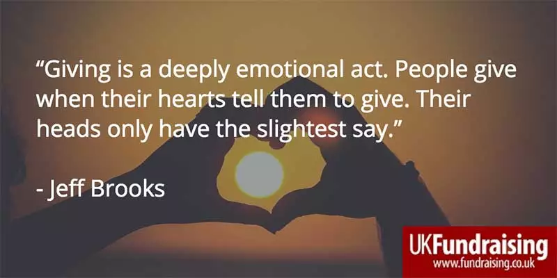 Quote by Jeff Brooks about an emotional act.